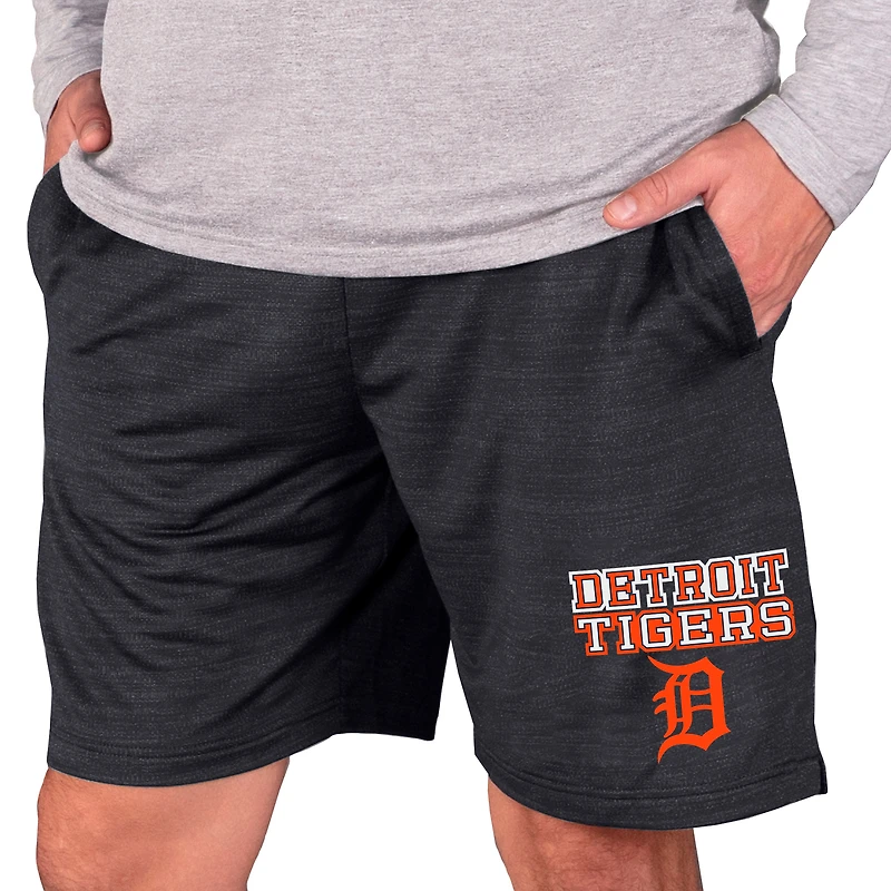 Men's Concepts Sport Charcoal Detroit Tigers Bullseye Knit Jam Shorts