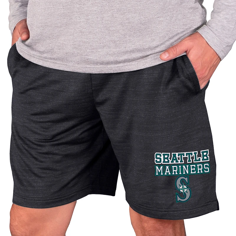 Men's Concepts Sport Charcoal Seattle Mariners Bullseye Knit Jam Shorts