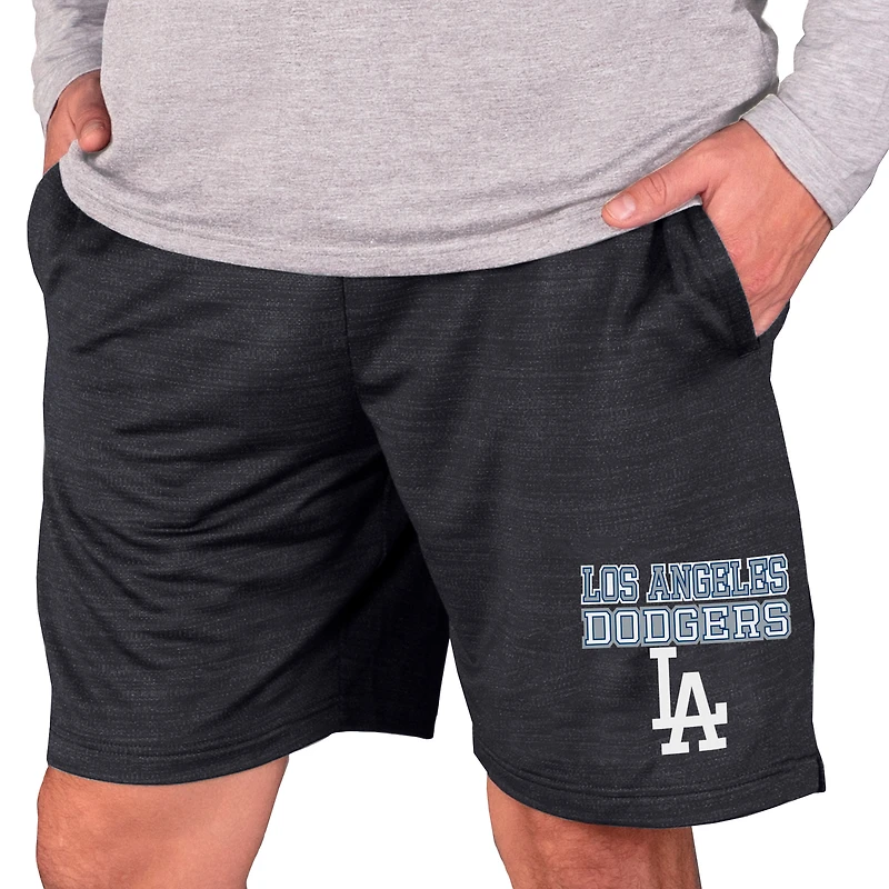 Men's Concepts Sport Charcoal Los Angeles Dodgers Bullseye Knit Jam Shorts