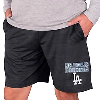 Men's Concepts Sport Charcoal Los Angeles Dodgers Bullseye Knit Jam Shorts