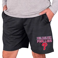 Men's Concepts Sport Charcoal Philadelphia Phillies Bullseye Knit Jam Shorts