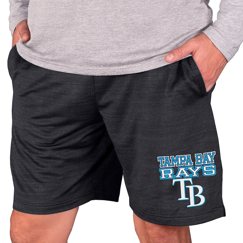 Men's Concepts Sport Charcoal Tampa Bay Rays Bullseye Knit Jam Shorts