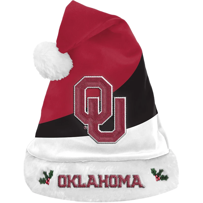 FOCO Oklahoma Sooners Colorblock Santa Hat