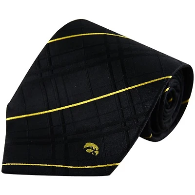 Iowa Hawkeyes Black Oxford Woven Tie