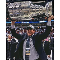 Cam Neely Boston Bruins Autographed 16" x 20" 2011 Raising Cup Photograph with "2011 SC Champs" Inscription