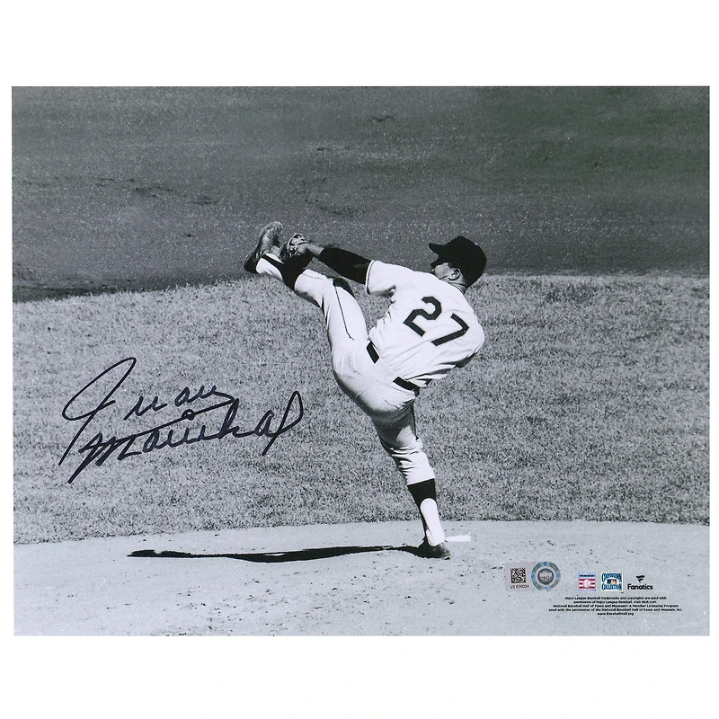 Juan Marichal San Francisco Giants Autographed 8" x 10" Black & White Pitching Photograph