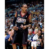 Allen Iverson Philadelphia 76ers Unsigned 2001 NBA Finals Screaming Photograph