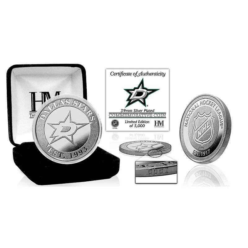 Highland Mint Dallas Stars Silver Mint Coin