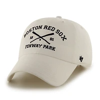 Men's '47 White Boston Red Sox Cross Bats Clean Up Adjustable Hat