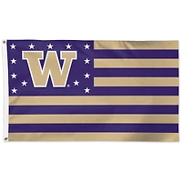 WinCraft Washington Huskies 3' x 5' Stars & Stripes One-Sided Flag