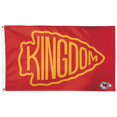 WinCraft Kansas City Chiefs 3' x 5' Kingdom One-Sided Flag