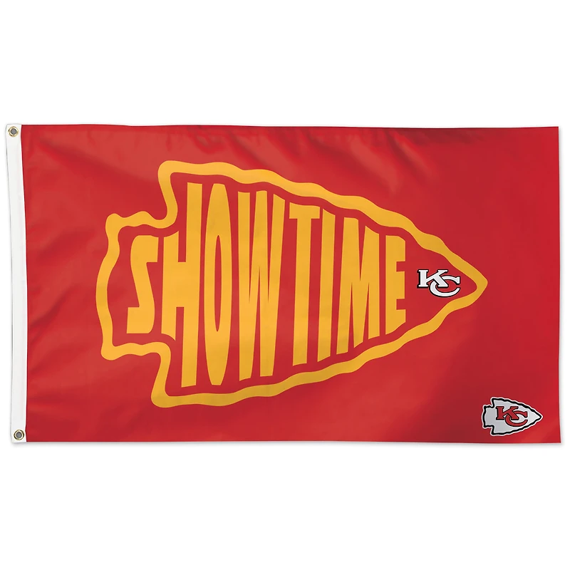 WinCraft Kansas City Chiefs 3' x 5' Showtime One-Sided Flag
