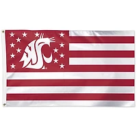 WinCraft Washington State Cougars 3' x 5' Stars & Stripes One-Sided Flag