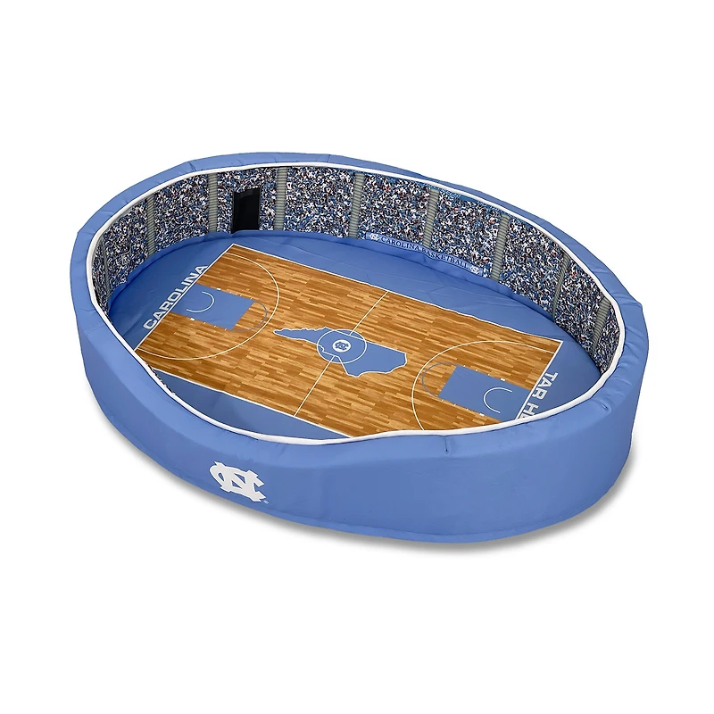 Carolina Blue/White North Carolina Tar Heels 34'' x 22'' x 7'' Medium Basketball Stadium Oval Dog Bed
