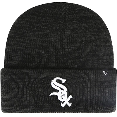 Men's '47  Black Chicago White Sox Brain Freeze Cuffed Knit Hat