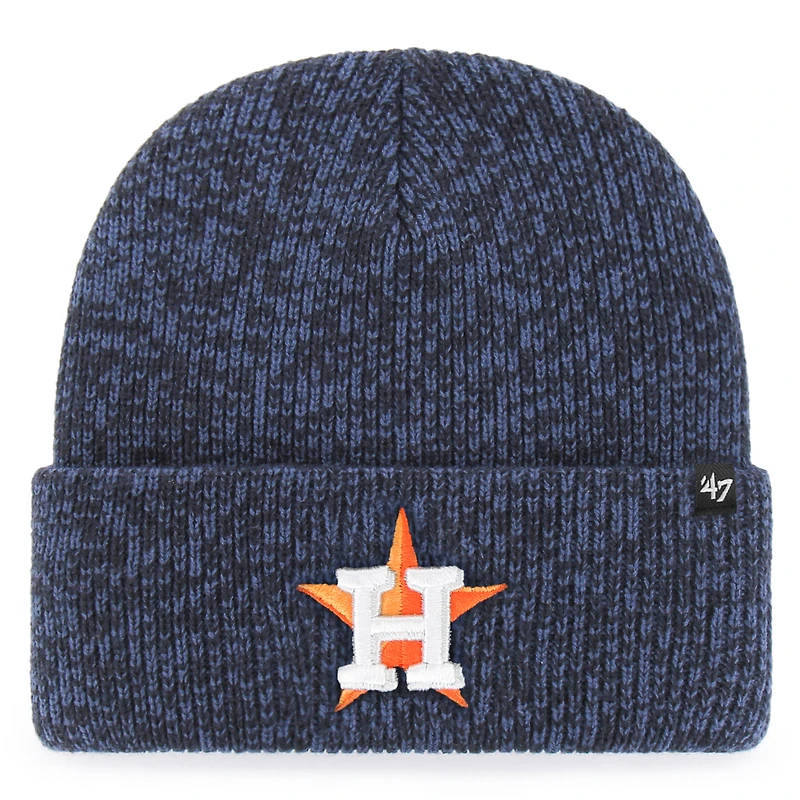 Men's '47 Navy Houston Astros Brain Freeze Cuffed Knit Hat