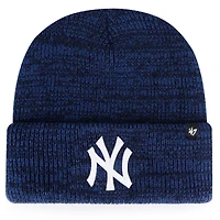 Men's '47  Navy New York Yankees Brain Freeze Cuffed Knit Hat