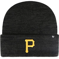 Men's '47  Black Pittsburgh Pirates Brain Freeze Cuffed Knit Hat