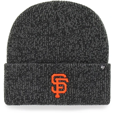 Men's '47  Black San Francisco Giants Brain Freeze Cuffed Knit Hat
