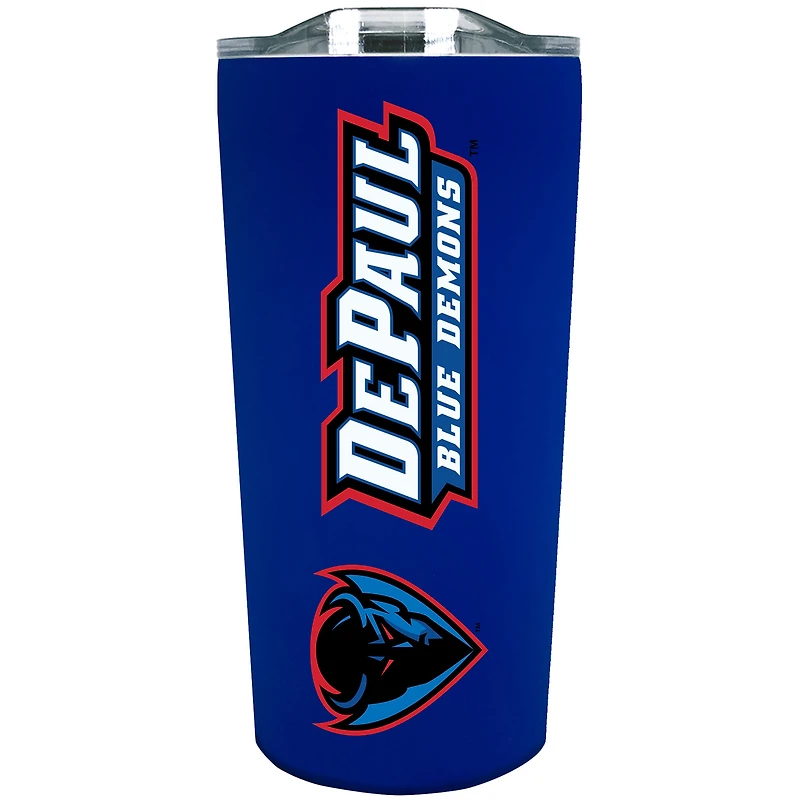DePaul Blue Demons 18oz. Stainless Steel Soft Touch Tumbler