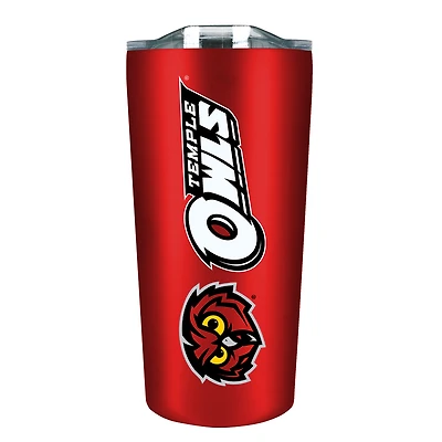 Temple Owls 18oz. Stainless Steel Soft Touch Tumbler