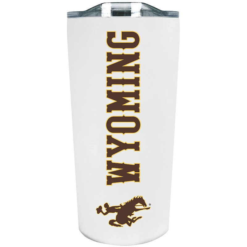 Wyoming Cowboys 18oz. Stainless Steel Soft Touch Tumbler