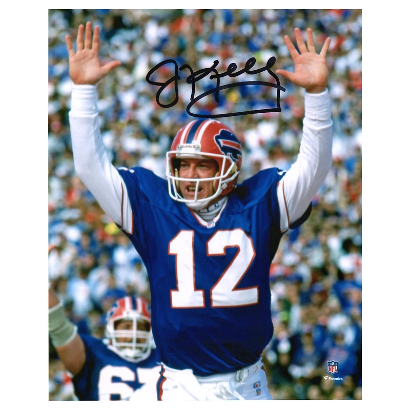 Jim Kelly Buffalo Bills Autographed 8" x 10" Arms Up Celebration Photograph