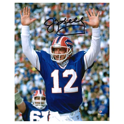 Jim Kelly Buffalo Bills Autographed 8" x 10" Arms Up Celebration Photograph