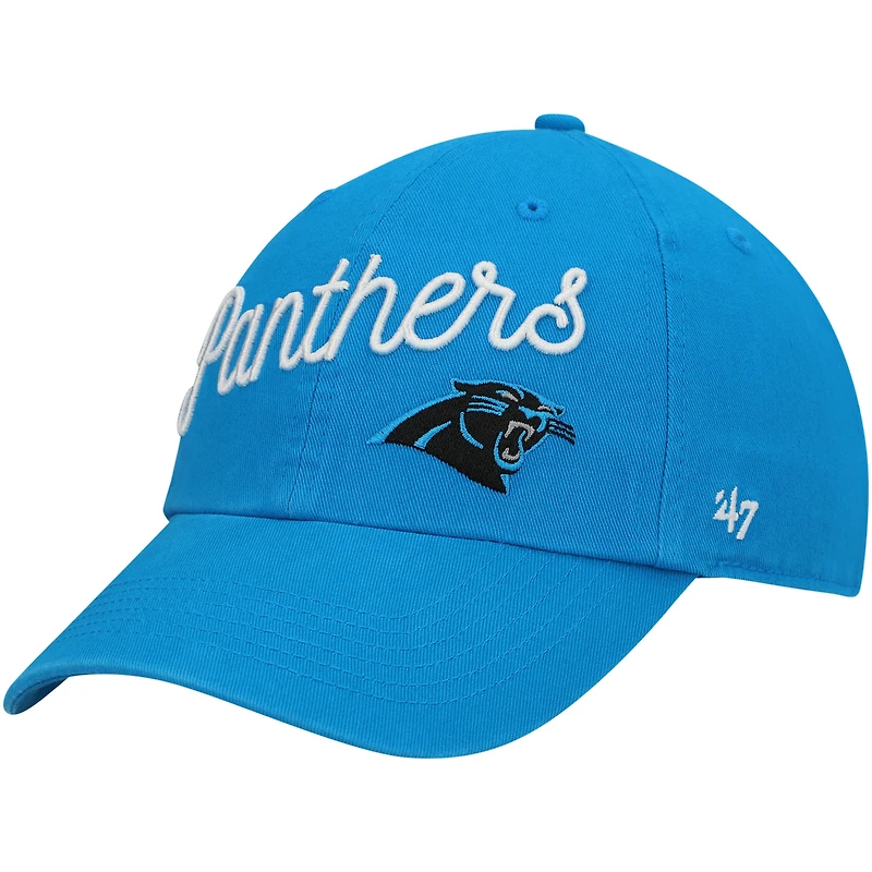 Women's '47 Blue Carolina Panthers Millie Clean Up Adjustable Hat