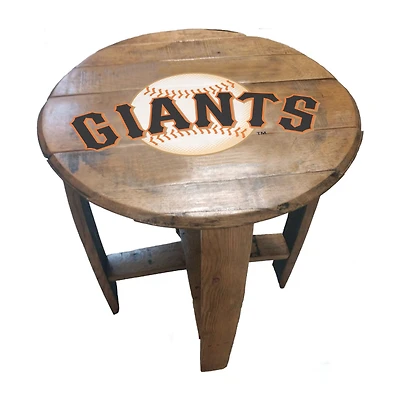 Imperial San Francisco Giants Oak Barrel Table