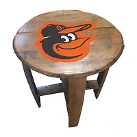 Imperial Baltimore Orioles Oak Barrel Table