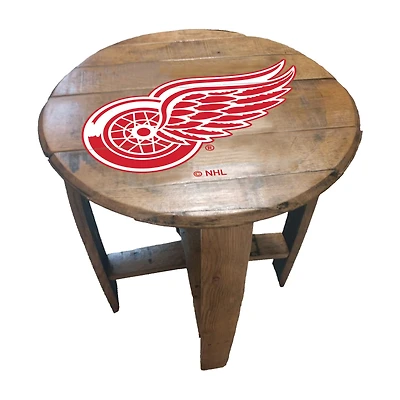Imperial Detroit Red Wings Oak Barrel Table