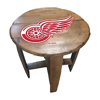 Imperial Detroit Red Wings Oak Barrel Table