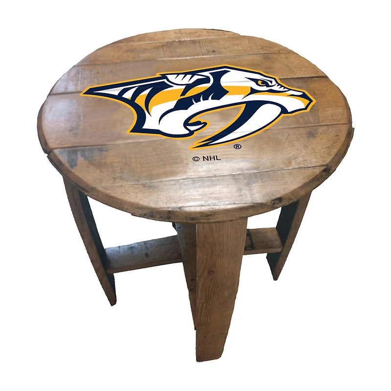 Imperial Nashville Predators Oak Barrel Table