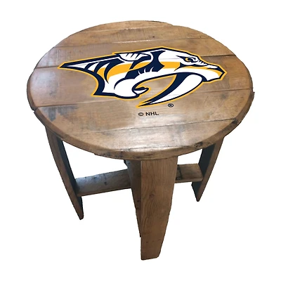 Imperial Nashville Predators Oak Barrel Table