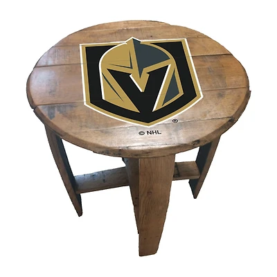 Imperial Vegas Golden Knights Oak Barrel Table