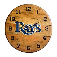 Imperial Tampa Bay Rays Oak Barrel Clock