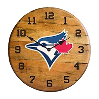 Imperial Toronto Blue Jays Oak Barrel Clock