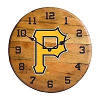Imperial Pittsburgh Pirates Oak Barrel Clock