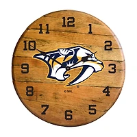 Imperial Nashville Predators Oak Barrel Clock