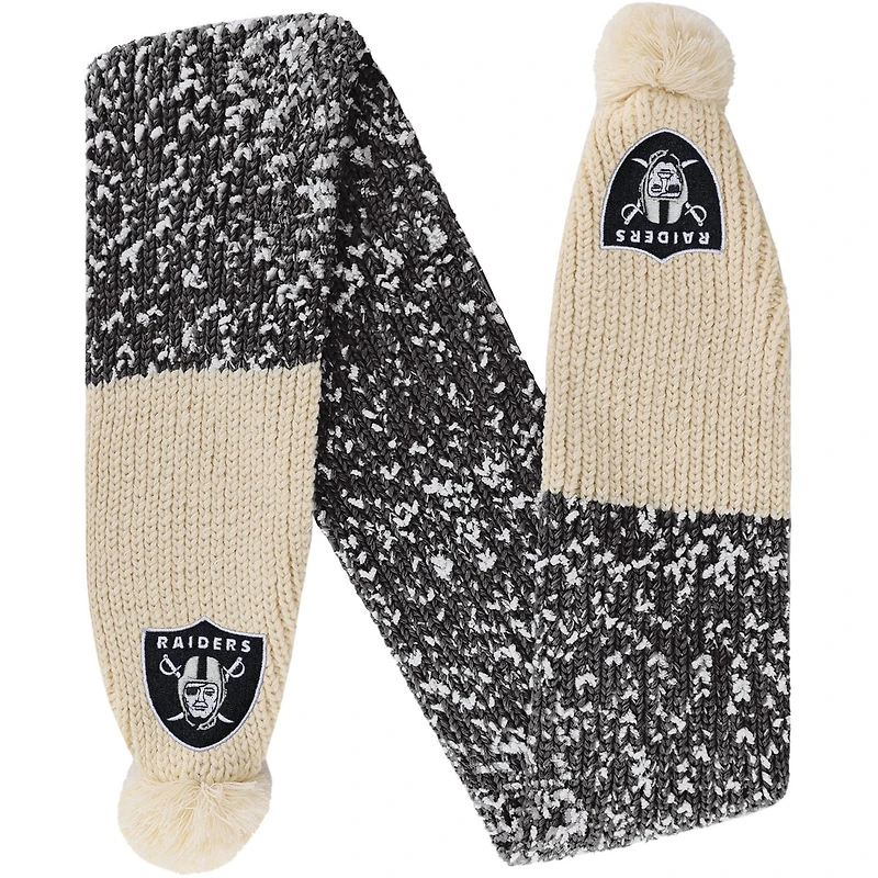 FOCO Las Vegas Raiders Confetti Scarf with Pom