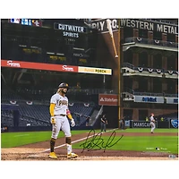 Fernando Tatis Jr. San Diego Padres Autographed 16" x 20" Bat Flip Photograph