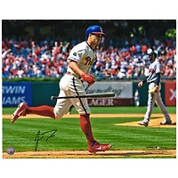 J.T. Realmuto Philadelphia Phillies Autographed 16" x 20" Bat Drop Photograph