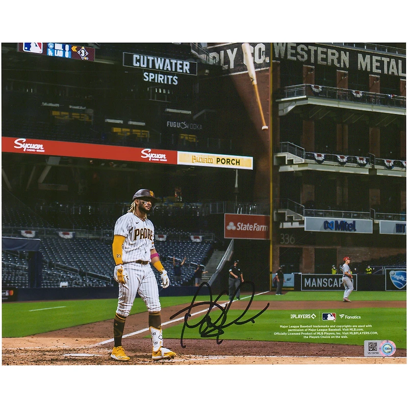 Fernando Tatis Jr. San Diego Padres Autographed 8" x 10" Bat Flip Photograph