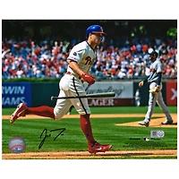 J.T. Realmuto Philadelphia Phillies Autographed 8" x 10" Bat Drop Photograph