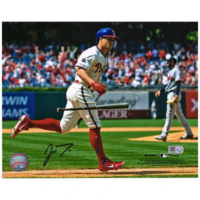 J.T. Realmuto Philadelphia Phillies Autographed 8" x 10" Bat Drop Photograph