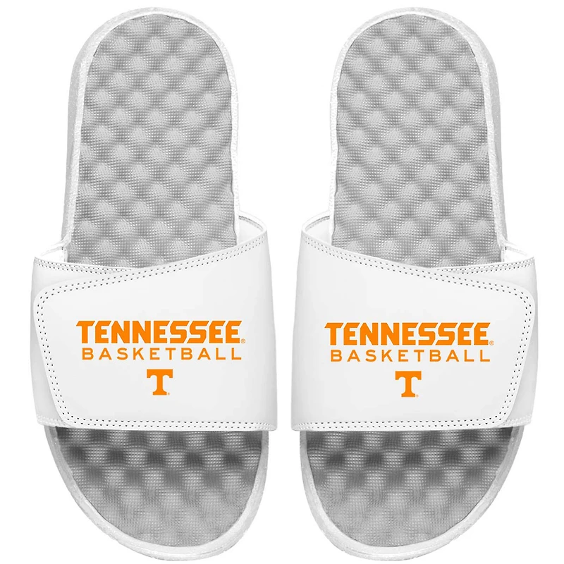 Men's ISlide White Tennessee Volunteers Basketball Wordmark Slide Sandals