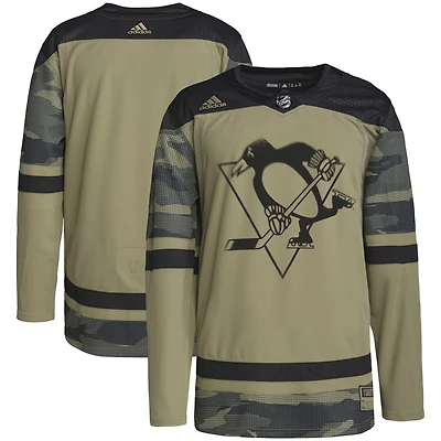 Men's adidas Camo Pittsburgh Penguins Military Appreciation Team Authentic Practice Jersey