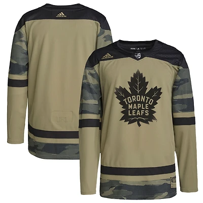 adidas Camo Toronto Maple Leafs Logo Military Appreciation Team Authentic Practice Jersey