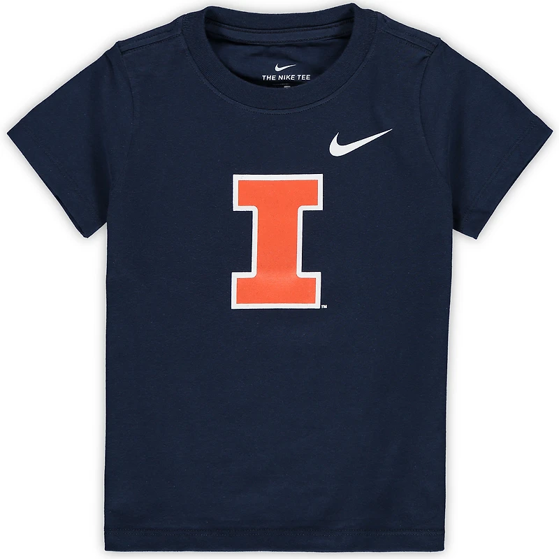 Toddler Nike Navy Illinois Fighting Illini Logo T-Shirt